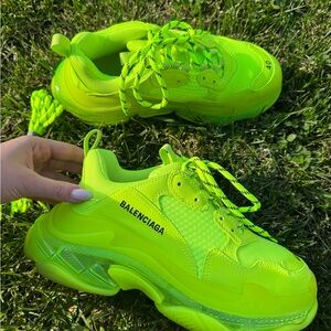 Balenciaga Neon Green Sneakers